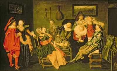 Merry Company (olej na plátně) od Dirck Hals