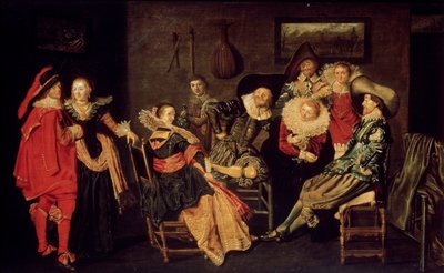 The Merry Company, 17. století od Dirck Hals