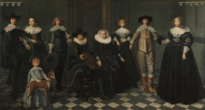 Portrét rodiny Dircka Bas Jacobsze, purkmistra Amsterdamu, 1634-35 od Dirck Santvoort