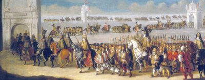 „Kavalkáda Karla II. přes City of London, 22. dubna 1661“, 1662. od Dirck Stoop
