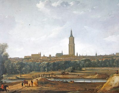 Pohled na Haag (olej na plátně) od Dirck Verhaert