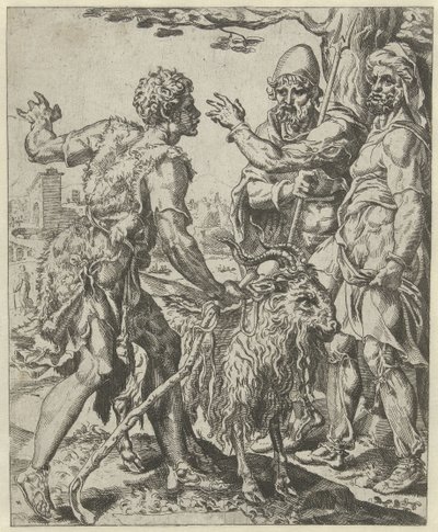 Chira hledá prostitutku Historie Judy a Tamar (název série) od Dirck Volckertsz. Coornhert (attributed to)
