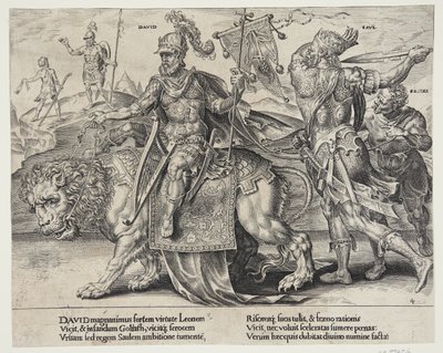 Davidův triumf od Dirck Volckertsz. Coornhert