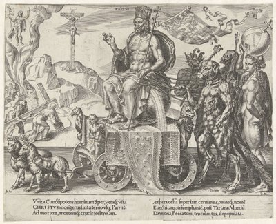 Triumf Krista Triumph of Patience (název série) Patientiae Trivmphvs (název série) od Dirck Volckertsz. Coornhert