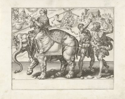 Stephenův triumf Triumph of Patience (název série) Patientiae Trivmphvs (název série) od Dirck Volckertsz. Coornhert
