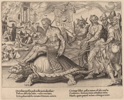 Triumf Job od Dirck Volckertz Coornhert after Maerten van Heemskerck