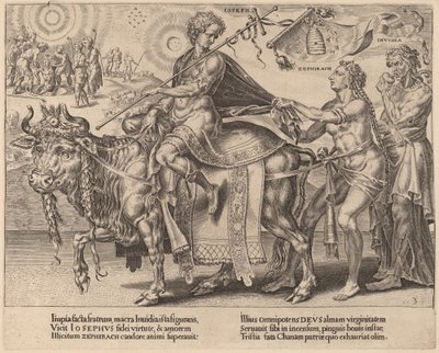 Triumf Josefův od Dirck Volckertz Coornhert after Maerten van Heemskerck