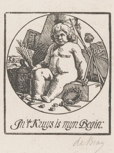 Ježíš Kristus obklopený nástroji utrpení od Dirck de Bray