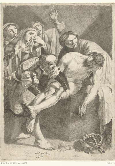 Pohřeb Krista od Dirck van Baburen (attributed to)