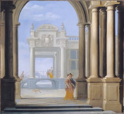 Vchod do paláce od Dirck van Delen