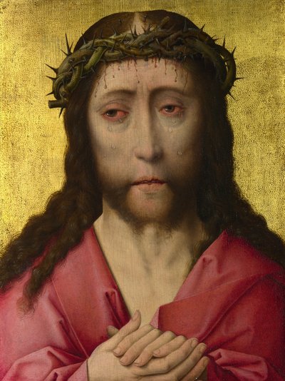 Kristus korunovaný trním, asi 1470-1475 od Dirk Bouts