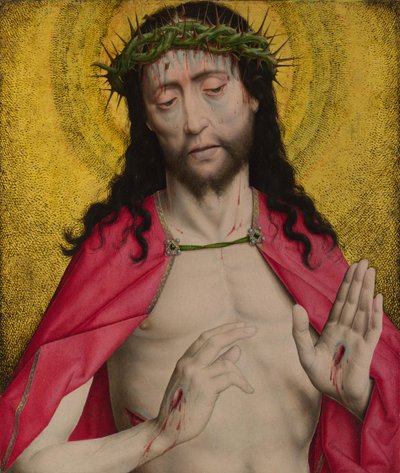 Kristus korunovaný trním, cca 1470 od Dirk Bouts
