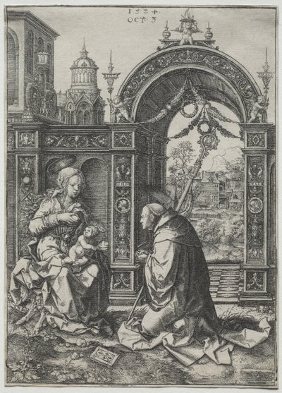 Vize svatého Bernarda od Dirk Jacobsz Vellert