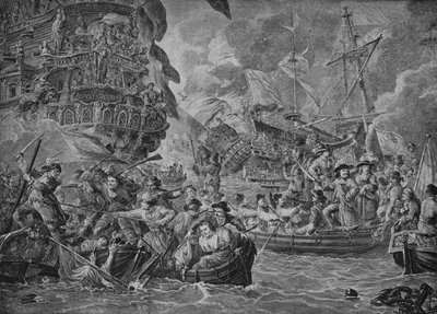 Holanďané v Medway, c1790 od Dirk Langendyk