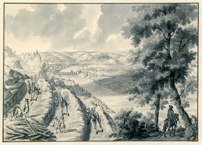 Pohled na Namur a řeku Maas, při pohledu od jihozápadu od Dirk Maas (possibly)