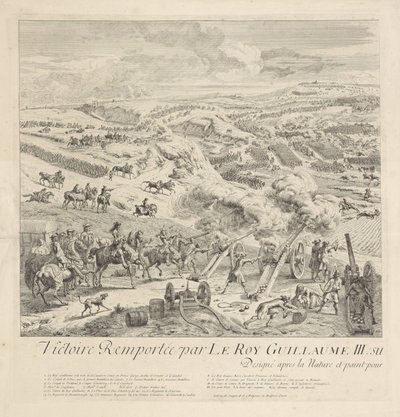 Bitva u Droghedy na Boyne, 1. července 1690 (levá strana) od Dirk Maas