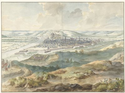 Pohled na Namur z východu během obléhání v roce 1695 od Dirk Maas