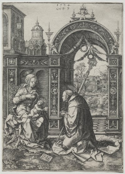 Vidění svatého Bernarda, 1524. od Dirk Vellert