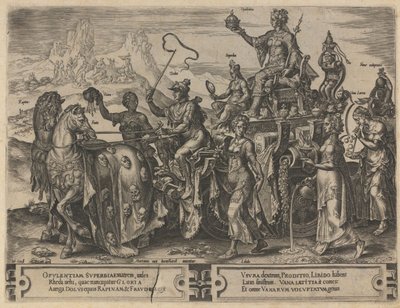 Triumf bohatství, 1564 od Dirk Volkertsz. Coornhert