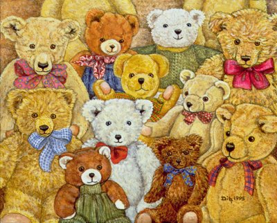 Ted-Patch, 1995 (akryl na panelu) od Ditz