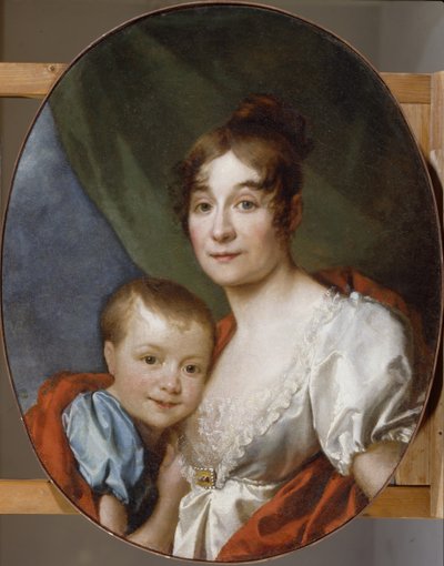 Portrét hraběnky Ekateriny Alexandrovny Shakhovskaya 1777-1846 s dcerou, 1807 od Dmitri Grigorievich Levitsky