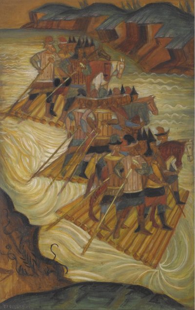 Přechod přes řeku od Dmitri Semyonovich Stelletsky