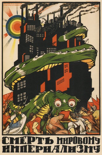 Plakát Za smrt světového imperialismu, 1920 od Dmitriy Stakhievich Moor