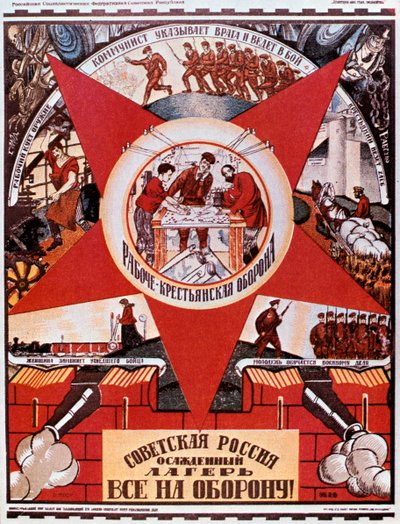 Rusko je tábor ve stavu obležení, 1919. od Dmitriy Stakhievich Moor