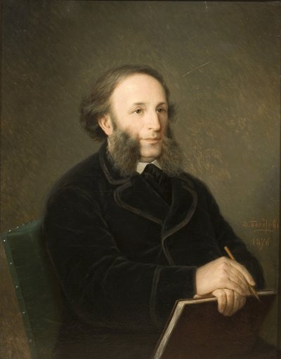 Portrét umělce Ivana Ajvazovského 1817-1900, 1879 od Dmitry Mikhaylovich Bolotov