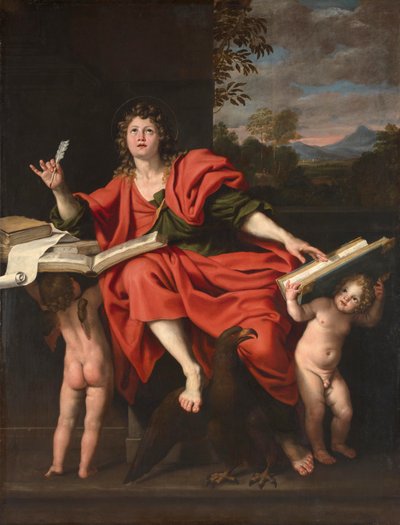 Svatý Jan Evangelista od Domenichino (1581-1641)
