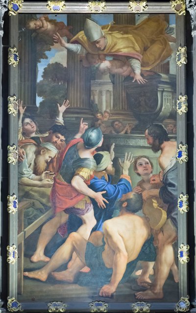 Nemocní u hrobky San Gennaro od Domenichino (1581 1641)