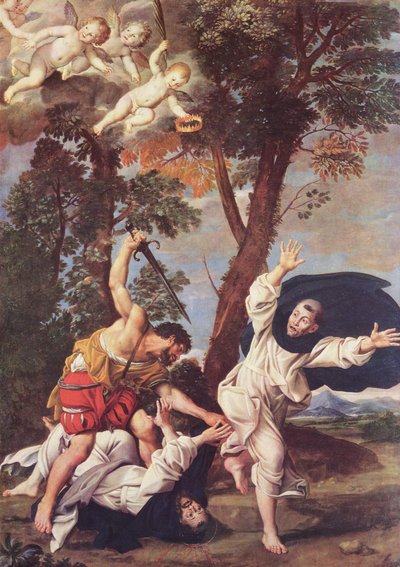 Vražda svatého Petra Mučedníka od Domenichino