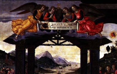 Klanění tří králů, 1488 (tempera na panelu) (detail 120249) od Domenico Ghirlandaio