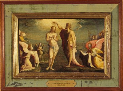 Beccafumi - Křest Krista, 1528 od Domenico Beccafumi