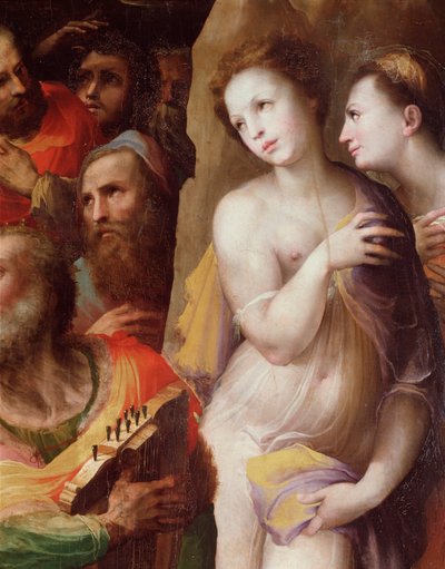 Sestup Krista do limba, detail (malba od Domenico Beccafumi