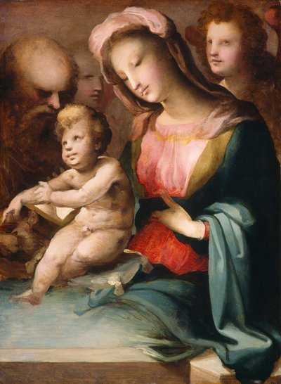 Svatá rodina s anděly od Domenico Beccafumi