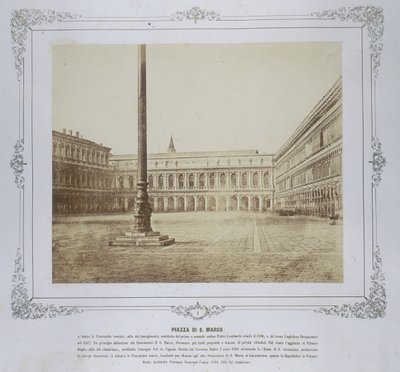 Piazza San Marco, kolem roku 1855 od Domenico Bresolin