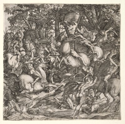 Bitva nahých mužů, 1517. od Domenico Campagnola