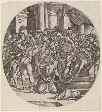 Stětí svaté Kateřiny od Domenico Campagnola