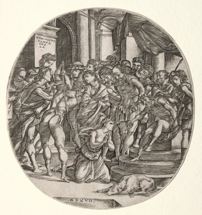 Stětí svaté Kateřiny, 1517. od Domenico Campagnola