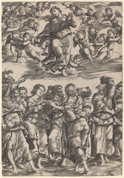 Nanebevzetí Panny Marie od Domenico Campagnola