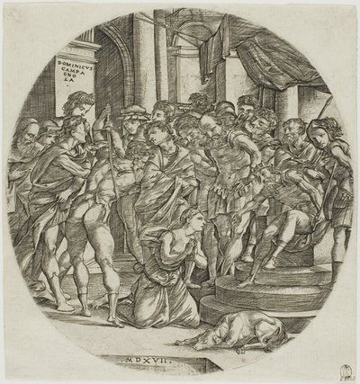 Stětí svaté Kateřiny od Domenico Campagnola