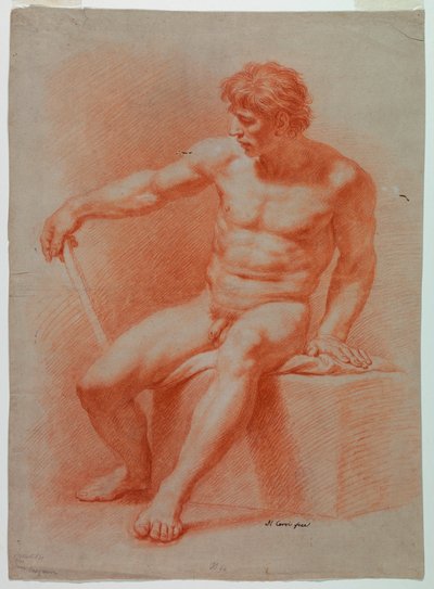 Kresba, Kresba, Akt, ca. 1740 od Domenico Corvi