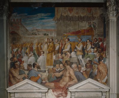 Procesí těla svatého Antonína, 1589 (freso) od Domenico Cresti