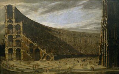 Perspektiva římského amfiteátru od Domenico Gargiulo