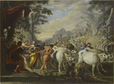 Umučení svaté Lucie, 1640-1650. od Domenico Gargiulo