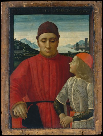 Francesco Sassetti 1421-1490 a jeho syn Teodoro, ca. 1488. od Domenico Ghirlandaio