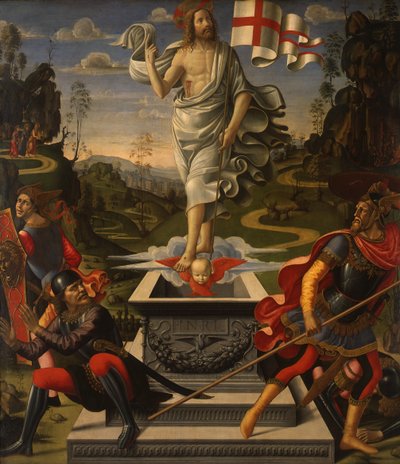 Německy: Die Auferstehung Christi Vzkříšení Krista od Domenico Ghirlandaio