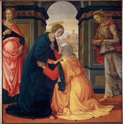 Návštěva Marie-Jacobie a Marie-Salome ... od Domenico Ghirlandaio