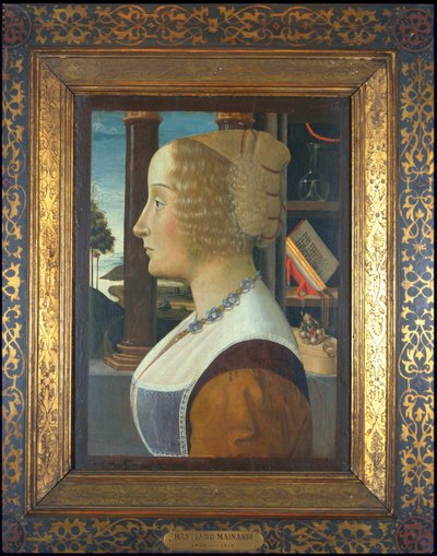 Portrét ženy, cca 1490 (tempera na panelu) od Domenico Ghirlandaio